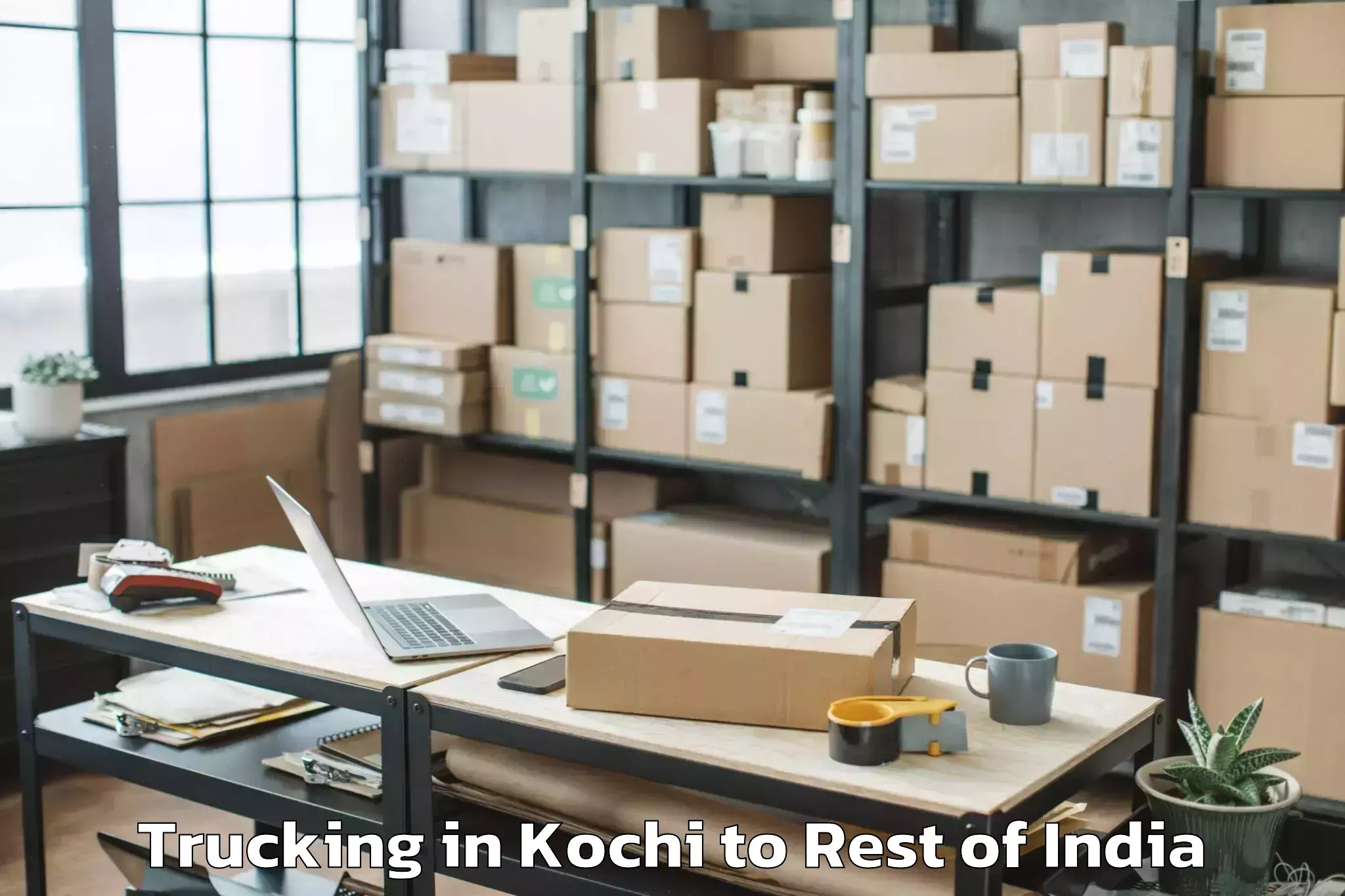 Easy Kochi to Bhikiyasan Trucking Booking